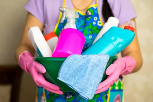 Organized house clearance and carpet cleaning in a London home
