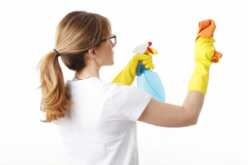 Professional carpet cleaner performing after builders cleaning in London